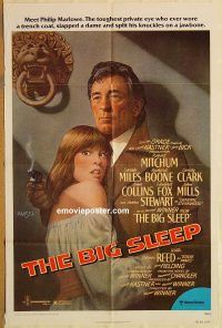 y115 BIG SLEEP one-sheet movie poster '78 Robert Mitchum, Stewart