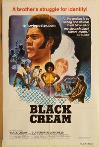 y119 BLACK CREAM one-sheet movie poster '72 Clifton Davis, Lois Chiles
