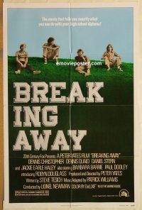 y149 BREAKING AWAY one-sheet movie poster '79 Christopher, Quaid