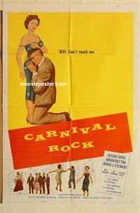y189 CARNIVAL ROCK one-sheet movie poster '57 The Platters, rock 'n' roll