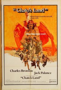 y206 CHATO'S LAND one-sheet movie poster '72 Charles Bronson, Palance