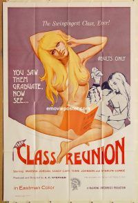 y224 CLASS REUNION one-sheet movie poster '72 Ed Wood sexploitation!
