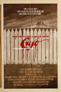 y256 CUJO one-sheet movie poster '83 Stephen King, St. Bernard horror!