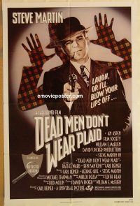 y282 DEAD MEN DON'T WEAR PLAID one-sheet movie poster '82 Steve Martin
