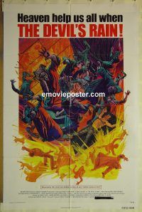 y310 DEVIL'S RAIN one-sheet movie poster '75 Borgnine, Shatner