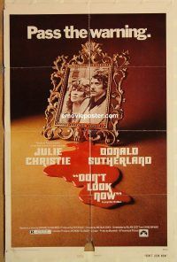 y320 DON'T LOOK NOW one-sheet movie poster '74 Nicholas Roeg, Sutherland