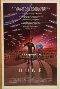 y333 DUNE one-sheet movie poster '84 Kyle MacLachlan, David Lynch