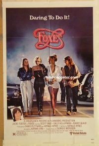 y419 FOXES style A one-sheet movie poster '80 Jodie Foster, Cherie Currie