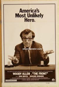 y434 FRONT revised one-sheet movie poster '76 Woody Allen, Martin Ritt
