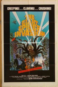 y451 GIANT SPIDER INVASION style B one-sheet movie poster '75 big bugs!