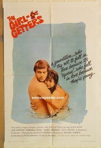 y455 GIRL-GETTERS one-sheet movie poster '65 Oliver Reed, Jane Merrow