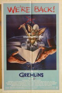 y484 GREMLINS one-sheet movie poster R85 Joe Dante, Phoebe Cates
