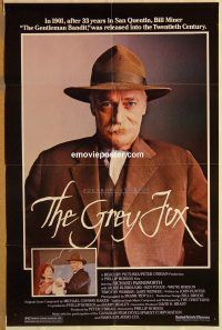 y485 GREY FOX one-sheet movie poster '81 Richard Farnsworth, Burroughs
