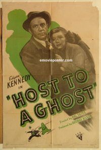 y533 HOST TO A GHOST one-sheet movie poster '47 Edgar Kenedy, Lake