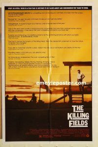 y605 KILLING FIELDS one-sheet movie poster '84 Sam Waterston