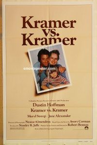 y618 KRAMER VS KRAMER one-sheet movie poster '79 Dustin Hoffman, Streep