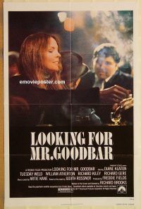 y673 LOOKING FOR MR GOODBAR one-sheet movie poster '77 Diane Keaton