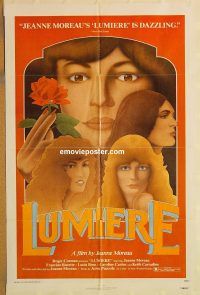 y691 LUMIERE one-sheet movie poster '76 Jeanne Moreau, Roger Corman