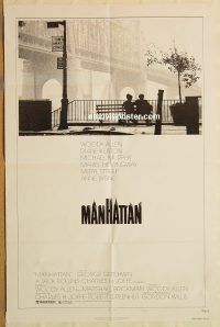 y709 MANHATTAN style B one-sheet movie poster '79 Woody Allen, Hemingway
