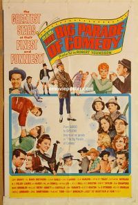 y737 MGM'S BIG PARADE OF COMEDY one-sheet movie poster '64 W.C. Fields