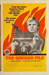 y820 ODESSA FILE one-sheet movie poster '74 Jon Voight, Max Schell