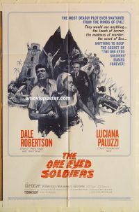 y832 ONE EYED SOLDIERS one-sheet movie poster '67 Dale Robertson
