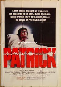 y860 PATRICK one-sheet movie poster '78 Australian horror!