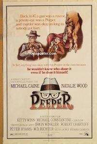 y862 PEEPER one-sheet movie poster '75 Michael Caine, Natalie Wood