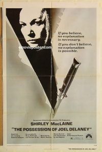 y882 POSSESSION OF JOEL DELANEY one-sheet movie poster '72 MacLaine