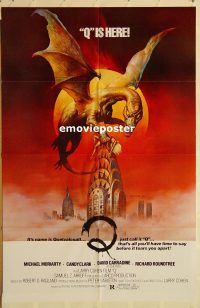 y900 Q one-sheet movie poster '82 Boris Vallejo, great fantasy image!