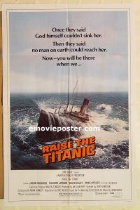 y909 RAISE THE TITANIC one-sheet movie poster '80 great sinking image!