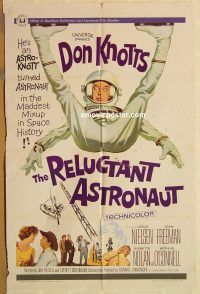 y921 RELUCTANT ASTRONAUT one-sheet movie poster '67 Don Knotts, Nielsen