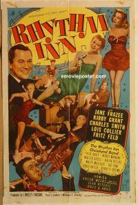 y937 RHYTHM INN one-sheet movie poster '51 Jane Frazee, Kirby Grant