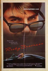 y946 RISKY BUSINESS one-sheet movie poster '83 Tom Cruise, De Mornay