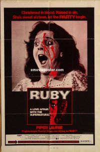 y955 RUBY one-sheet movie poster '77 Piper Laurie
