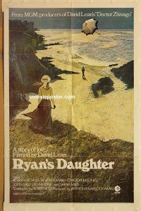 y957 RYAN'S DAUGHTER one-sheet movie poster '70 Robert Mitchum, Miles