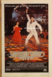 y969 SATURDAY NIGHT FEVER one-sheet movie poster '77 dancin' John Travolta!