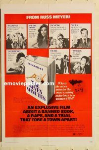 y993 SEVEN MINUTES one-sheet movie poster '71 sexmaster Russ Meyer!