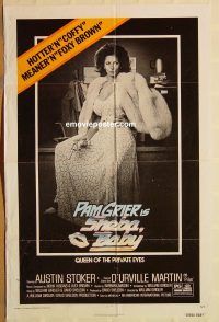 z008 SHEBA BABY one-sheet movie poster '75 Pam Grier AIP classic!