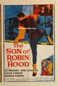 z043 SON OF ROBIN HOOD one-sheet movie poster '59 Al Hedison, Laverick