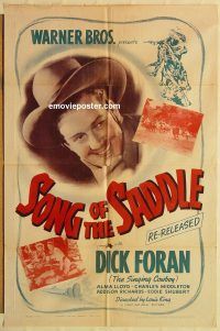 z044 SONG OF THE SADDLE one-sheet movie poster R43 Dick Foran