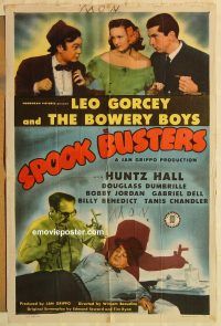 z053 SPOOK BUSTERS one-sheet movie poster '46 Bowery Boys, Gorcey, Hall