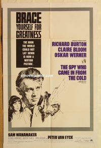 z056 SPY WHO CAME IN FROM THE COLD one-sheet movie poster '65 Richard Burton