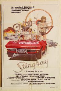 z067 STINGRAY one-sheet movie poster '78 Corvette car racing!