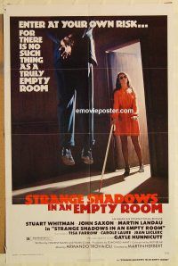 z071 STRANGE SHADOWS IN AN EMPTY ROOM one-sheet movie poster '77
