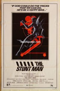 z078 STUNT MAN one-sheet movie poster '80 Peter O'Toole, Railsback
