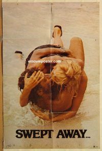 z094 SWEPT AWAY one-sheet movie poster '74 Giannini, Wertmuller