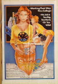 z098 SWINGING COEDS one-sheet movie poster '76 college sexploitation!