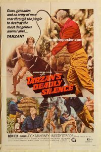 z106 TARZAN'S DEADLY SILENCE one-sheet movie poster '70 Ely, Mahoney