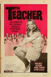 z108 TEACHER one-sheet movie poster '74 school sex!